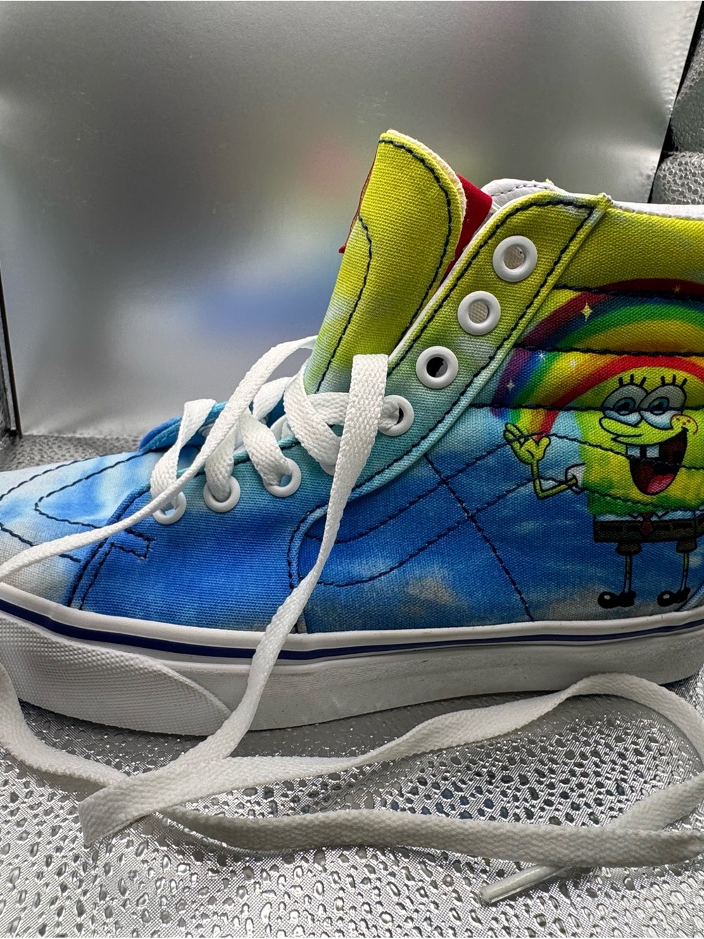 Vans High-Top Spongebob Sk8-Hi 38 DX Imaginaaation Sneakers - Blue & Yellow